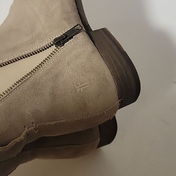 Frye Carly Zip Suede Ankle Boots - Picture 6 of 11